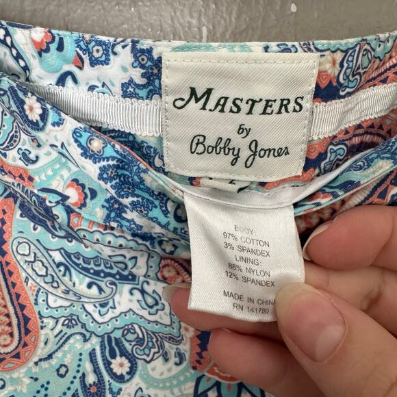 MASTERS BOBBY JONES Skort Pink and Blue Size 6 Side Zip - Picture 5 of 8